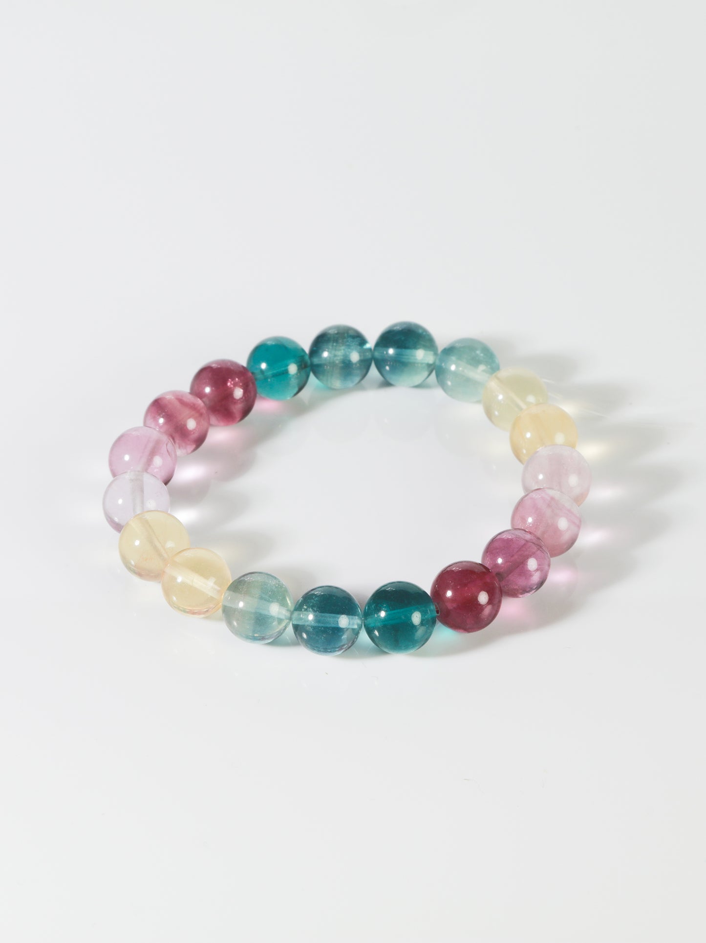 Rainbow Fluorite Beaded Bracelet