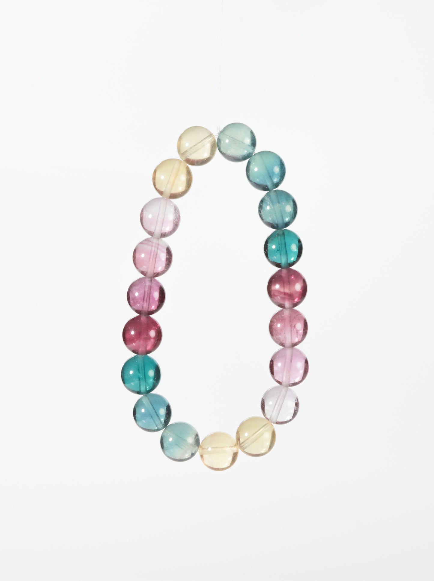 Rainbow Fluorite Beaded Bracelet