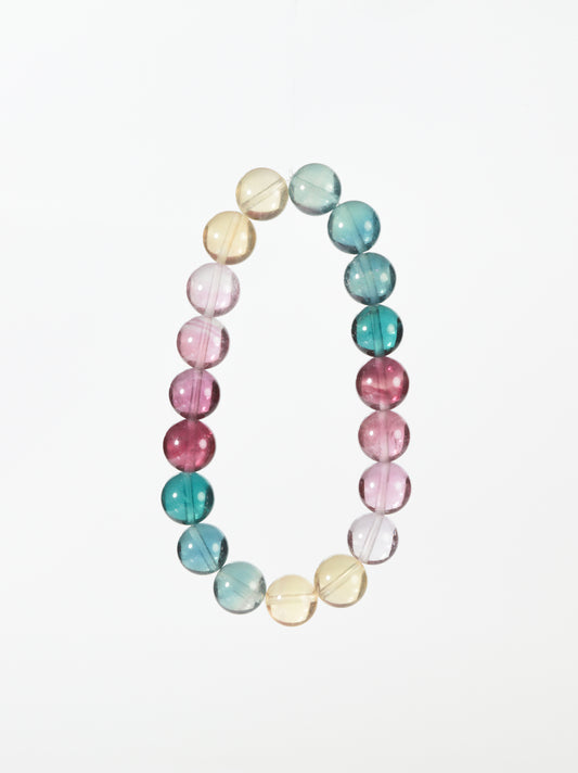 Rainbow Fluorite Beaded Bracelet