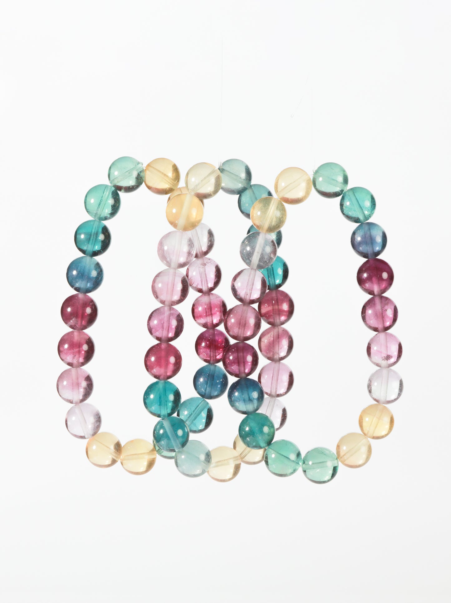 Rainbow Fluorite Beaded Bracelet