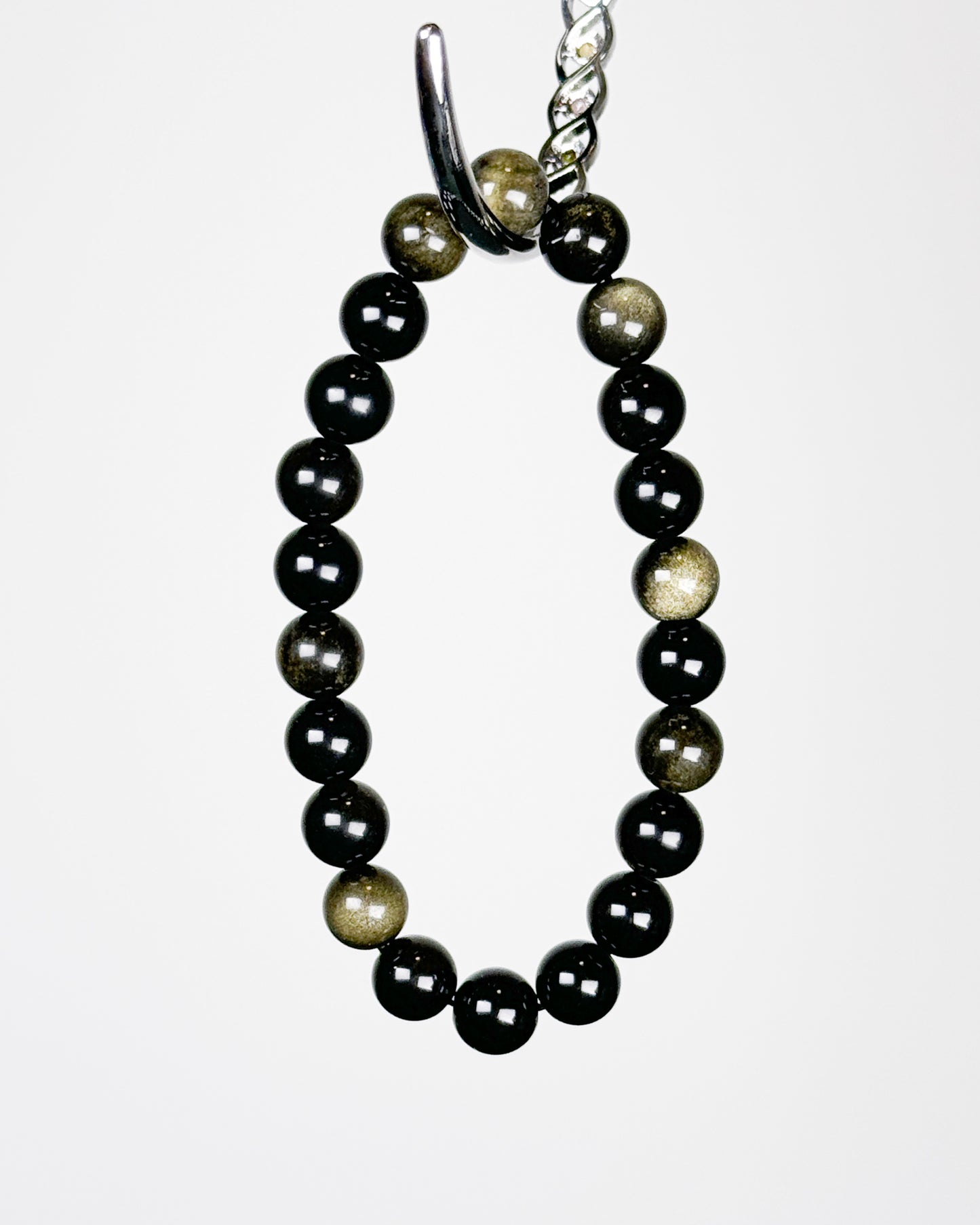 Gold Sheen Obsidian Bracelet