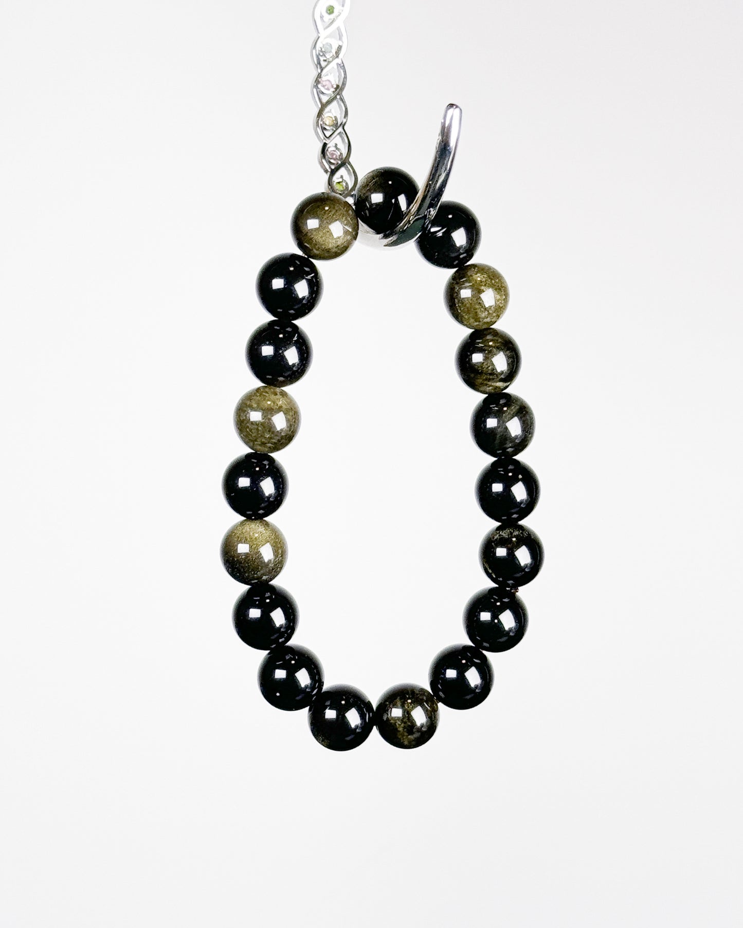 Gold Sheen Obsidian Bracelet