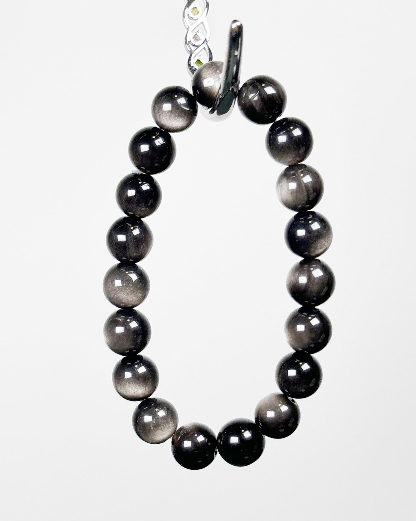 Silver Sheen Obsidian Bracelet